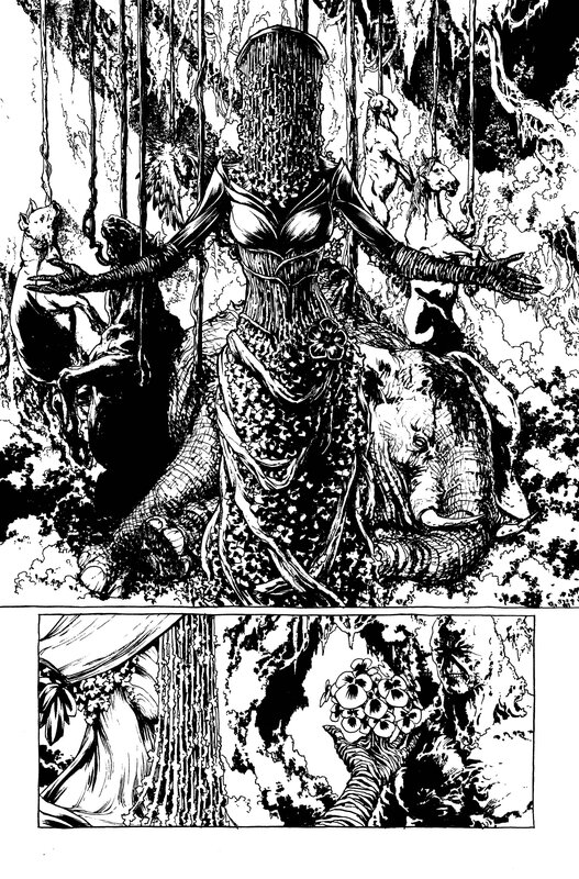 Jesús Saiz, Swamp Thing vol. 4 #27, p. 5 - Planche originale