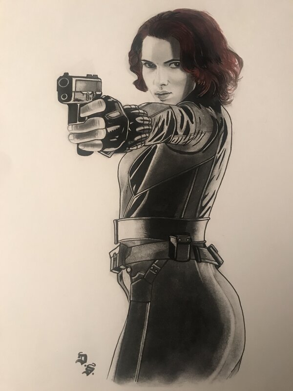 Diego Septiembre, Black Widow - Scarlett Johansson - Original Illustration