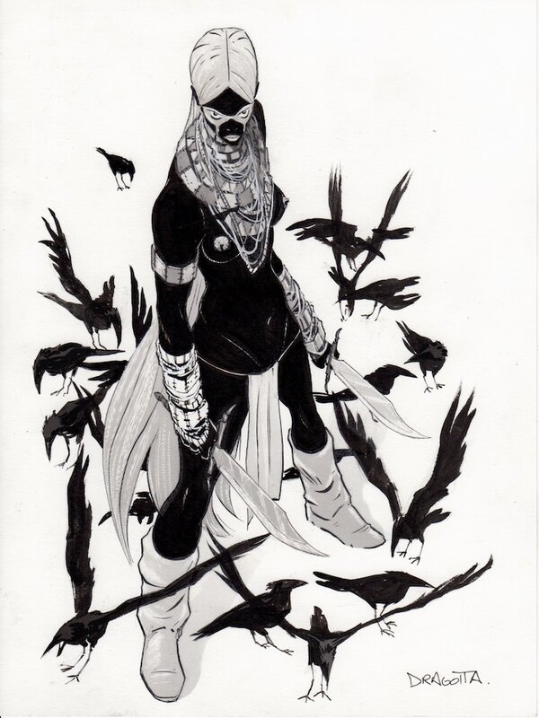 Nick Dragotta, Crow from East of West - Illustration originale