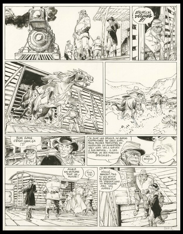 François Boucq, Alejandro Jodorowsky, 2012 - Planche 44 du tome 8 du Bouncer - Comic Strip