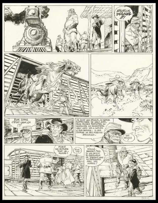 François Boucq, Alejandro Jodorowsky, 2012 - Planche 44 du tome 8 du Bouncer - Planche originale