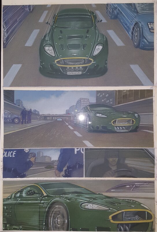 Didier Eberoni, Deux vies. Aston Martin - Planche originale