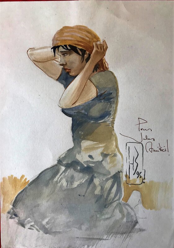 Femme à genou by Henri Reculé - Sketch