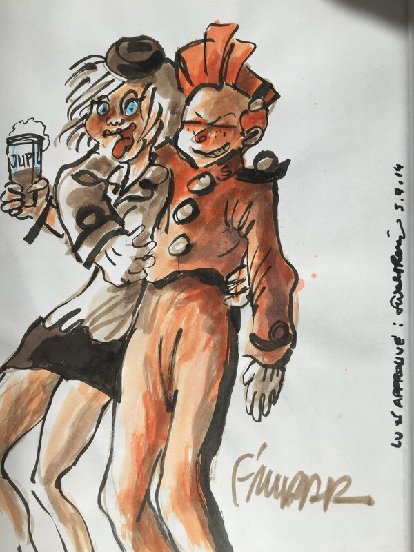 F'murrr, François Walthéry, Spirou et Natacha ivres - Sketch