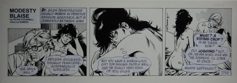 Modesty Blaise par Romero, Peter O'Donnell - Planche originale