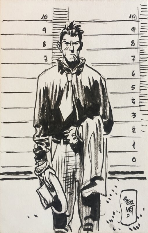 Luca Torelli by Jordi Bernet - Original Illustration