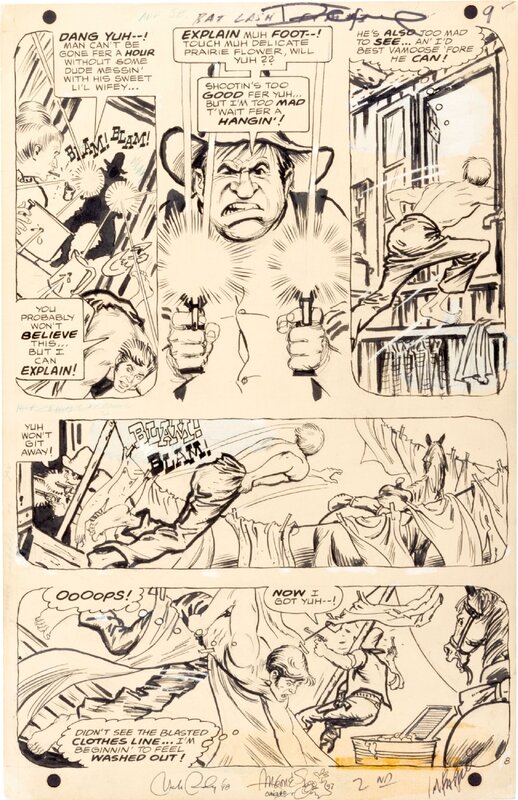 Bat Lash 3 Page 8 par Nick Cardy - Planche originale