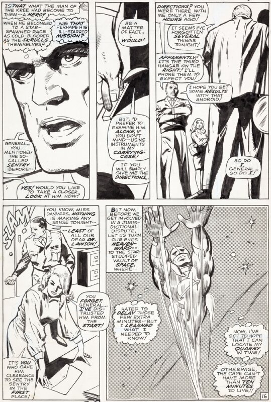 Gene Colan, Vince Colletta, Captain Marvel 3 Page 16 - Planche originale