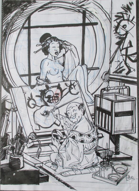 Hub, Okko Projet Ex-libris - Planche originale