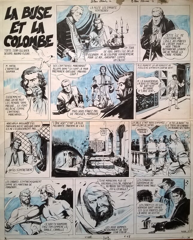 Roland Fleuri, Jean Ollivier, La buse et la colombe - Comic Strip