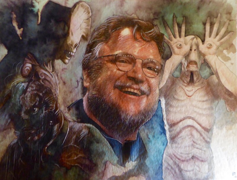 Guillermo del toro par Fabrice Le Hénanff - Illustration originale