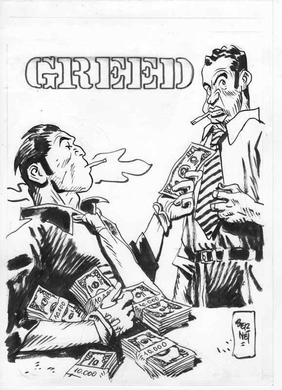 Torpedo Greed par Jordi Bernet - Planche originale