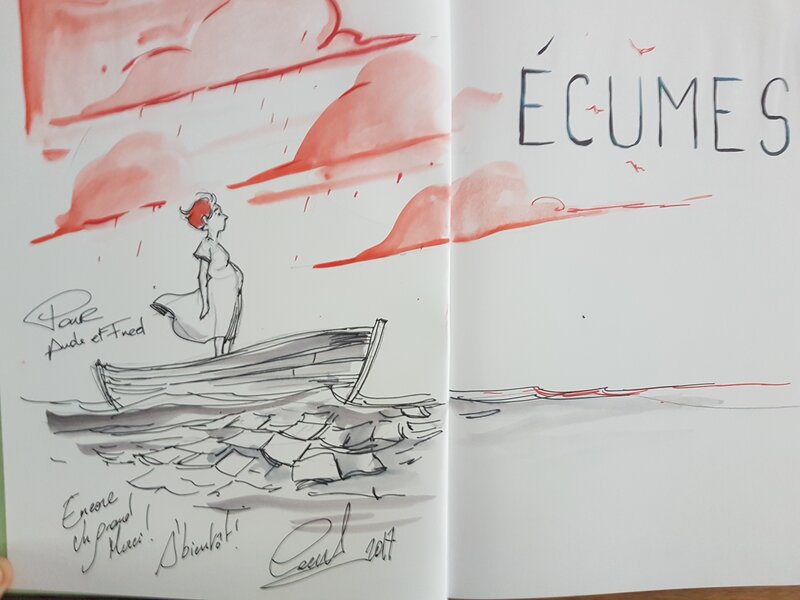 Dédicace de Maurel dans Ecumes - Sketch