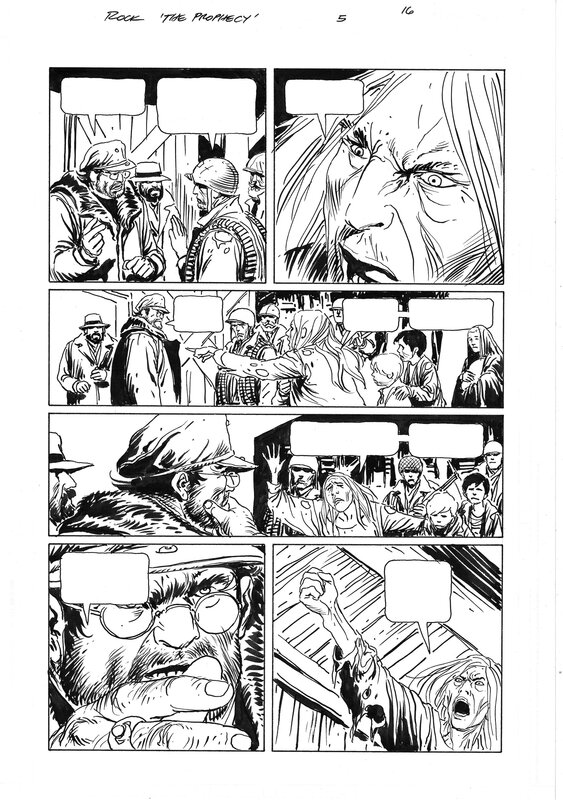 Joe Kubert, Sgto. Rock: The Prophecy, issue #5, pag. 16 - Planche originale