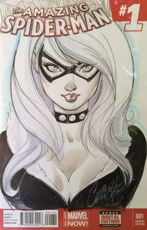 Black Cat par Jeffrey Scott Campbell - Œuvre originale