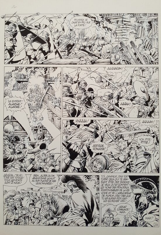 Jean-Yves Mitton, Vae Victis Tome 12 Planche 28 - Comic Strip