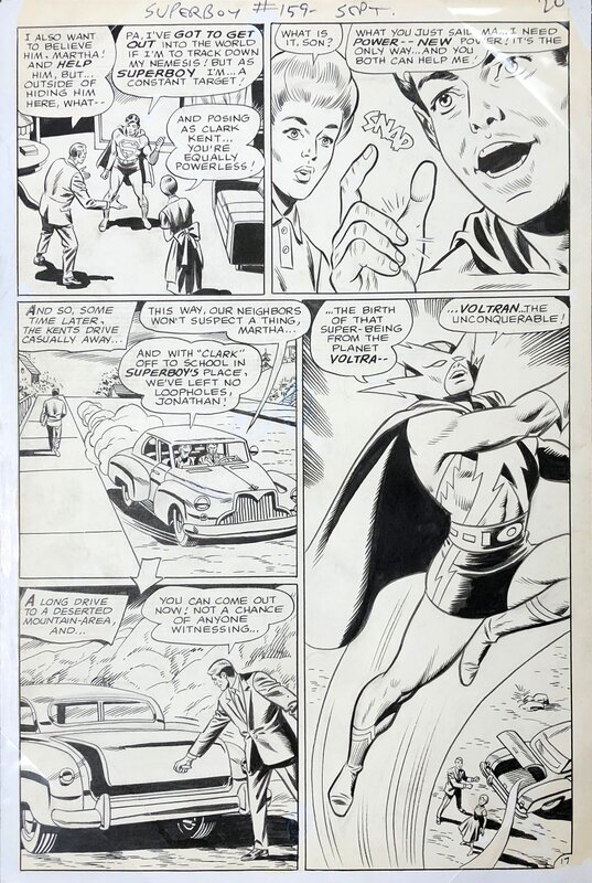 Bob Brown, Wally Wood, Bob Brown - Wally Wood - Superboy 159 - Planche originale