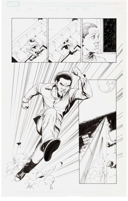 Gary Frank, Jonathan Sibal, Squadron Supreme V2 #1 P5 - Planche originale