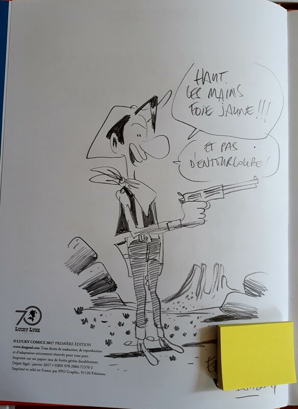 Lucky Luke par Guillaume Bouzard - Dédicace