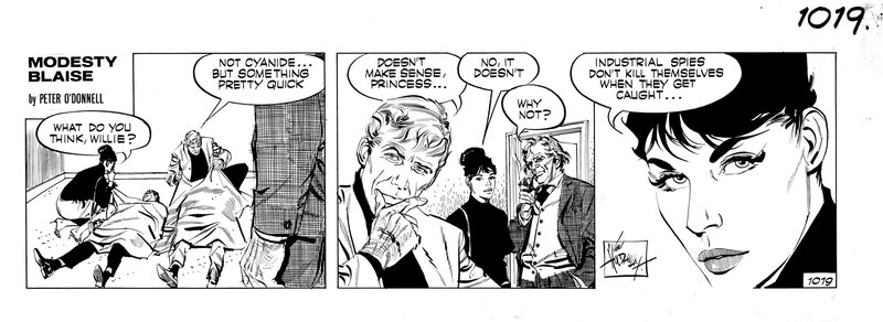 Jim Holdaway, Peter O´Donnell, Modesty Blaise Daily Strip 1019 - Comic Strip