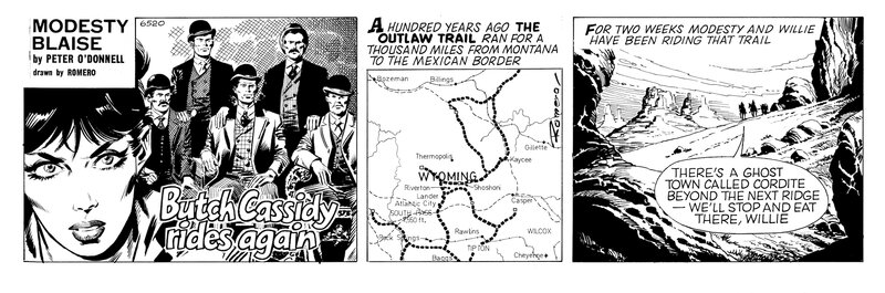 Romero, Peter O´ Donnell, Modesty Blaise Daily Strip 6520, 11.09.1986 - Comic Strip