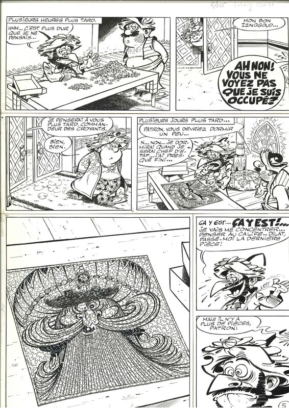 Iznogoud page par Jean Tabary, René Goscinny - Planche originale