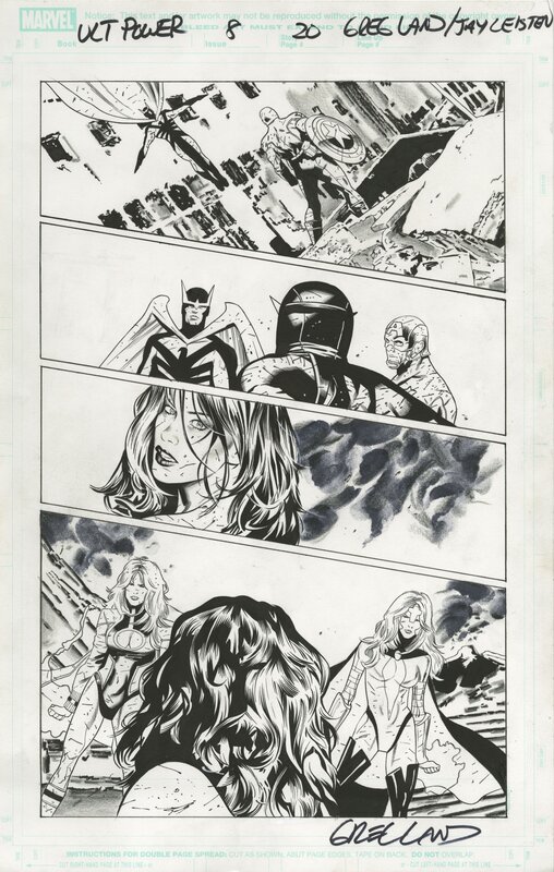 Greg Land, Jay Leisten, Ultimate Power #8 P20 - Planche originale