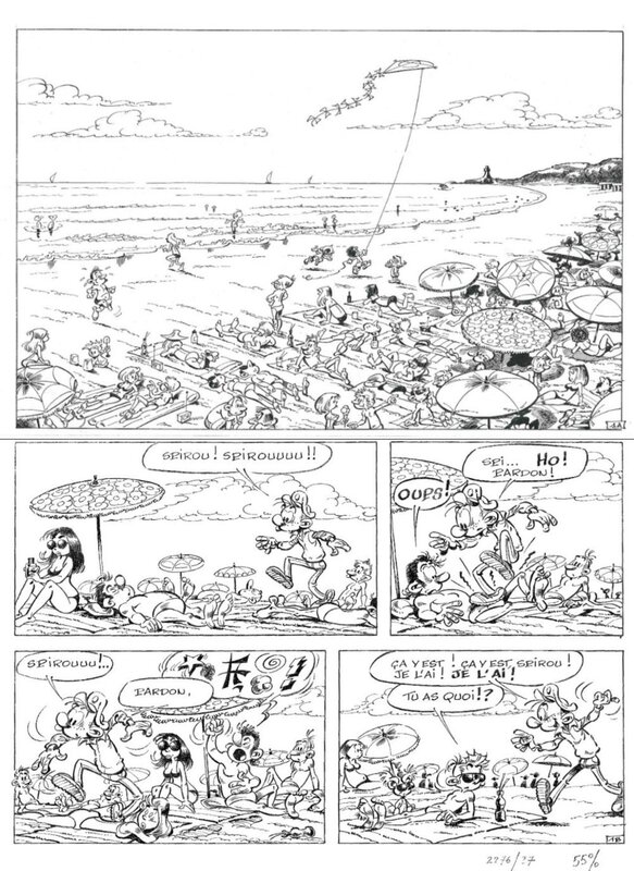 Nic, Raoul Cauvin, 1981 - Spirou - La ceinture du grand froid - Planche 1 - Planche originale