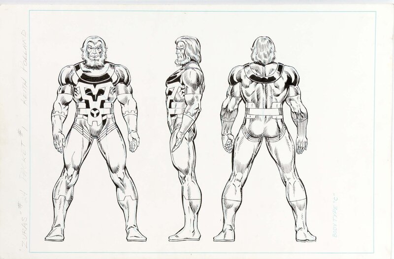 Keith Pollard, Joe Rubinstein, Ohotmu Master Edition #1 : Zuras - Original Illustration