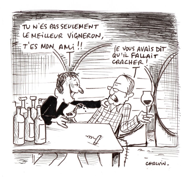 Vigneron(D) par Marc Chalvin - Illustration originale