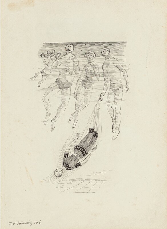 Edward Gorey illustration 1964 - Planche originale
