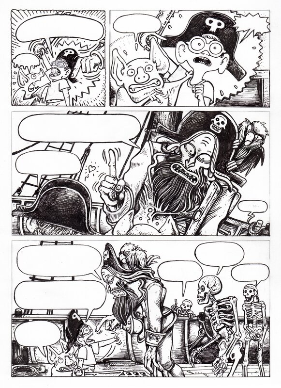 Lionel Richerand, Les nouveaux pirates ! 1 - Planche originale