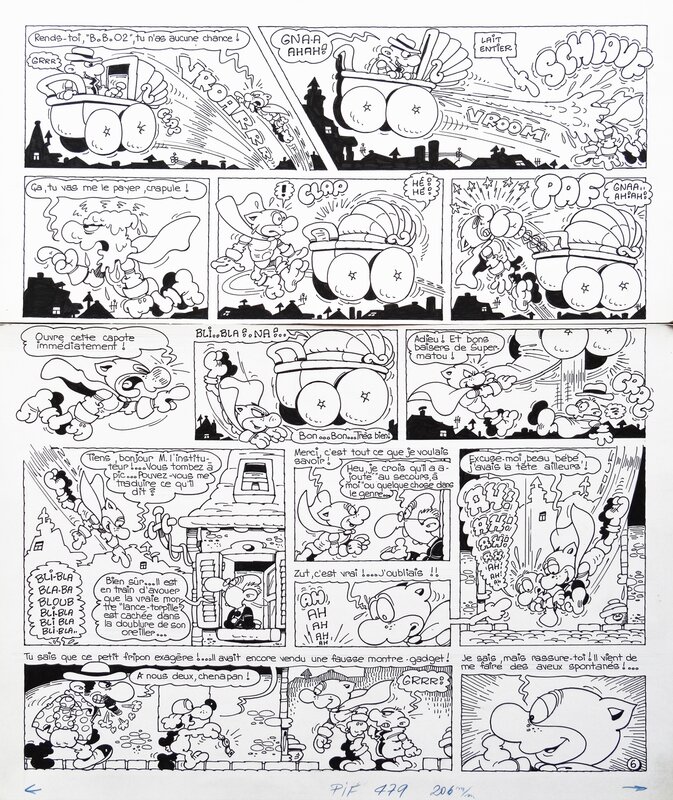 Supermatou par Jean-Claude Poirier - Planche originale