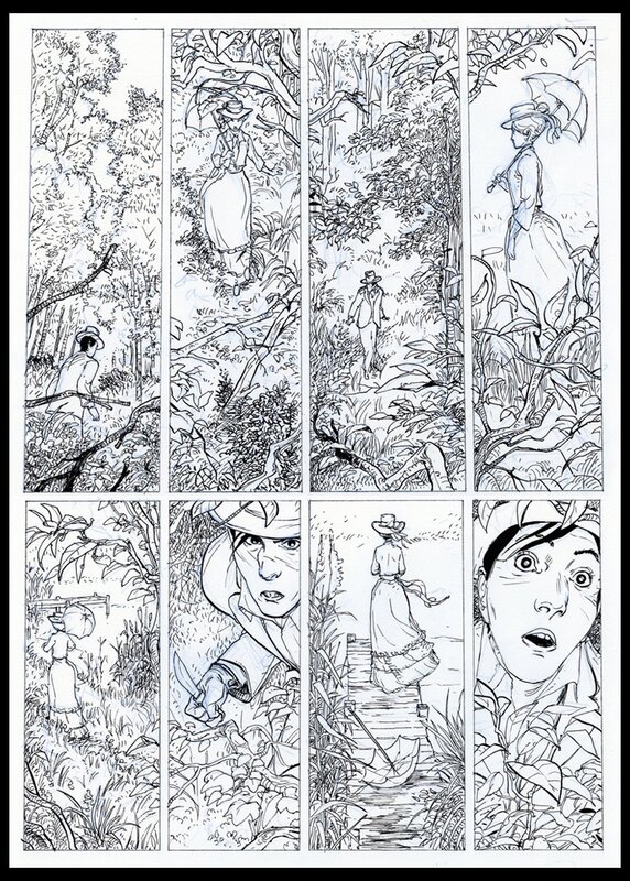 En vente - Yannick Corboz, Wilfrid Lupano, 2014 - L'assassin qu'elle mérite Tome 3 - Les attractions coupables - Planche originale