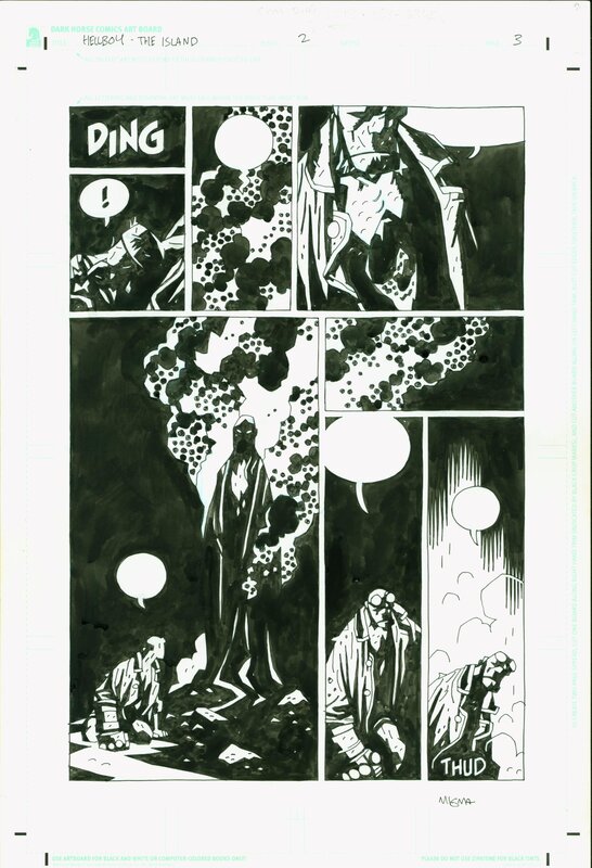 Mike Mignola, Hellboy: The Island #2 page 3 - Planche originale