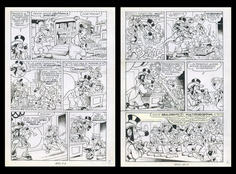 TOPOLINO 1634 - page 9A,10A by Sergio Asteriti, Rudy Salvagnini - Comic Strip