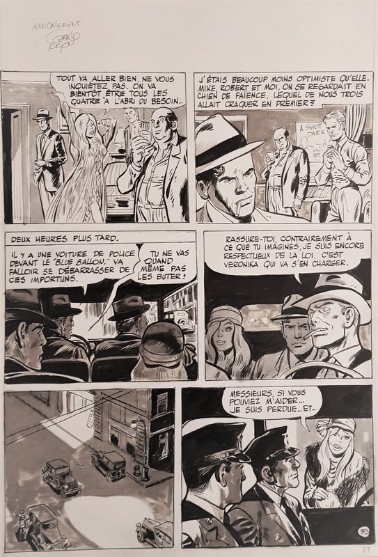 Planche BORSALINO by Gérald Forton - Comic Strip