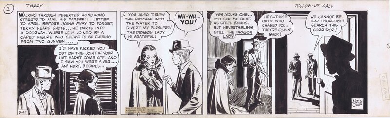 Terry and Pirates daily 5/15/39 by Milton Caniff - Planche originale