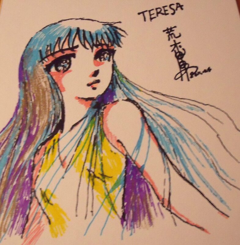 Shingo Araki, Athena (Saint Seiya/Les chevaliers du zodiaque) - Sketch