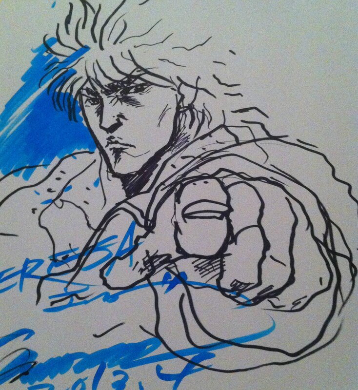 Dédicace Kenshiro by Masami Suda - Sketch