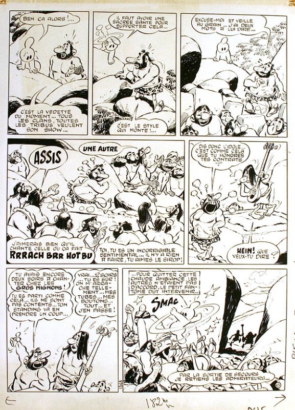 Cézard, Arthur le Fantôme Justicier - Arthur et l'Idole Page 6 - Planche originale