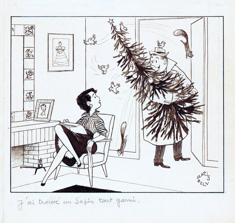 Sapin par Jean Bellus - Illustration originale