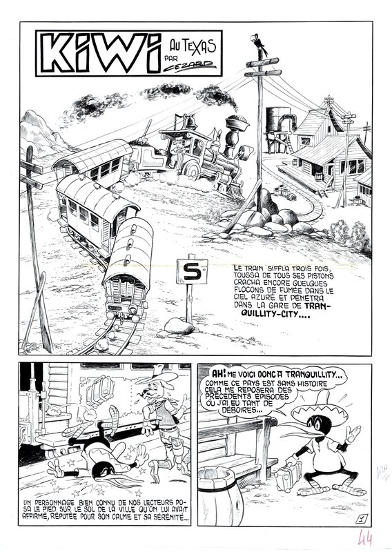 Kiwi au Texas 1 by Cézard - Comic Strip
