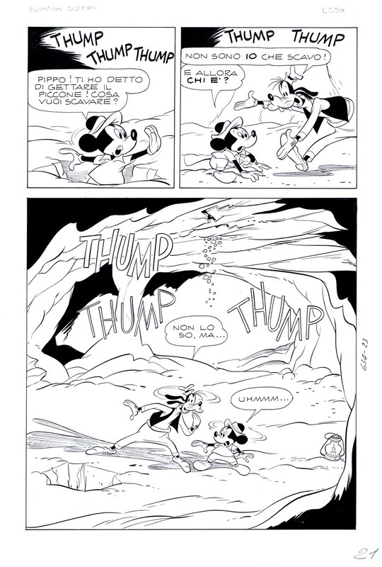 Mickey par Romano Scarpa - Planche originale