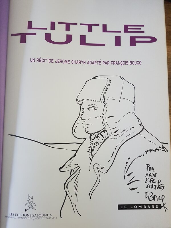Dédicace de Boucq dans Little Tulip TT - Sketch
