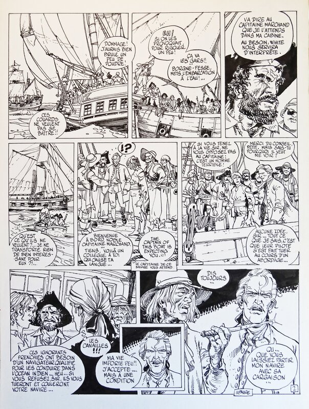 Michel Faure, Les pirates de l'océan indien - Comic Strip