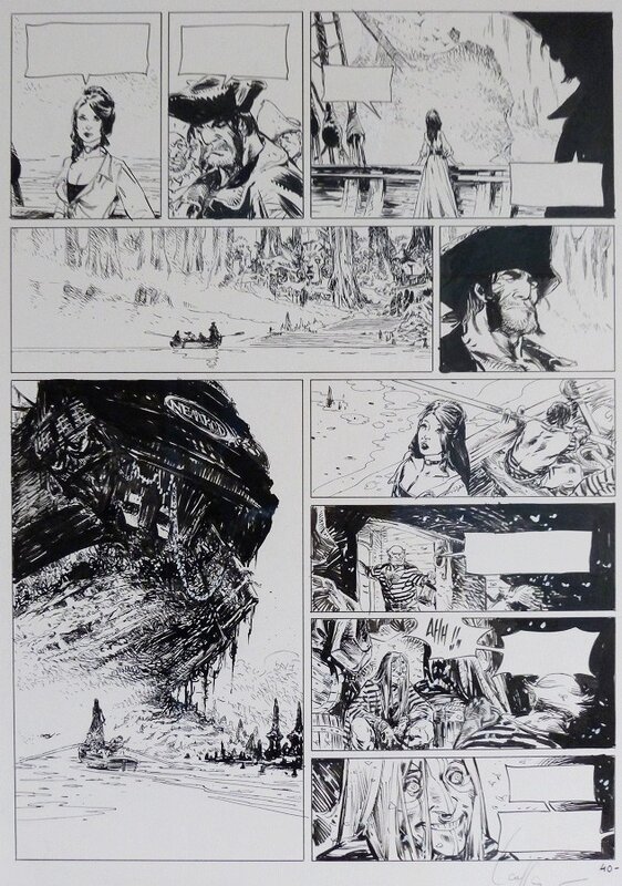 Lauffray - Long John Silver tome 03   Le Labyrinthe d'Emeraude - Planche 40 - Comic Strip