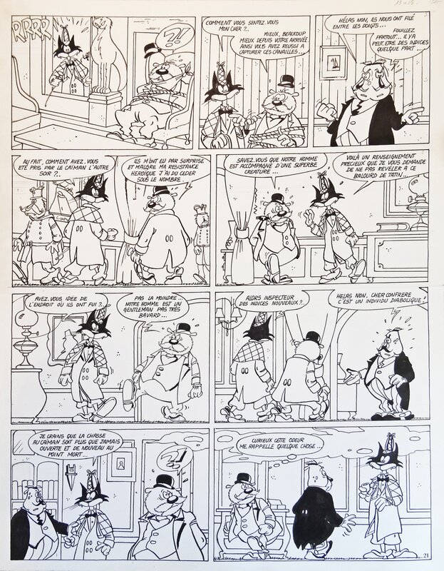 Cholms et Stetson par Jean-Louis Le Hir - Planche originale