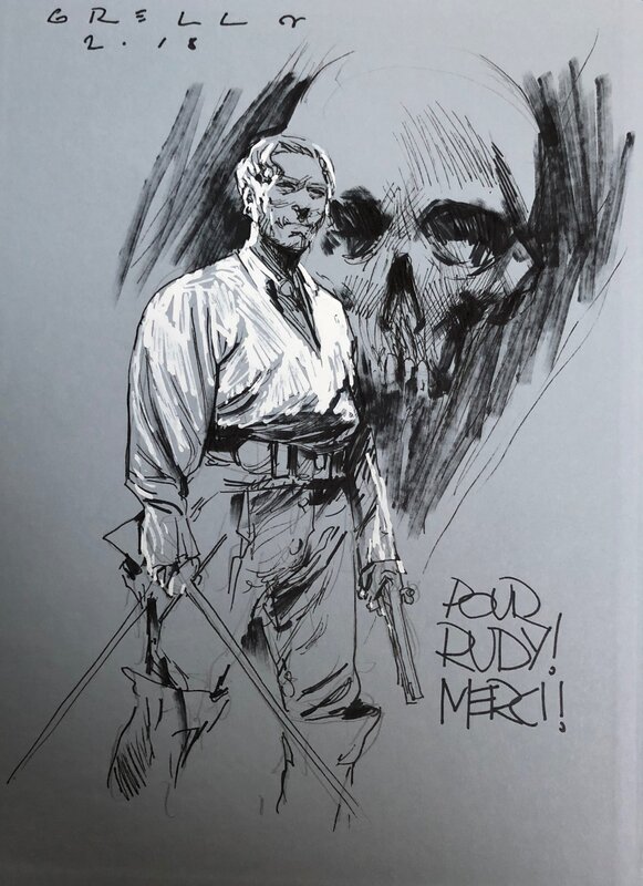Paolo Grella -  Dédicace - Sketch