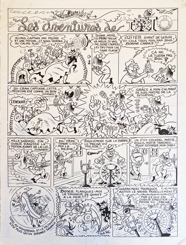 Rob-Vel, Les aventures de Toto - Comic Strip